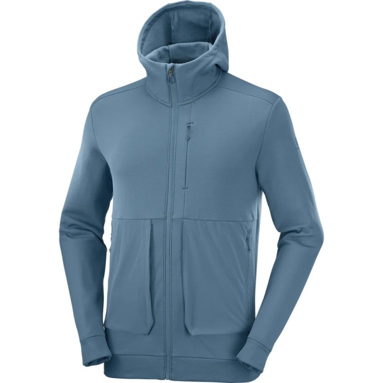 Pánské Bundy Salomon Essential Warm Fleece Blankyt | CZ 79FQANU